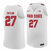 Ohio State Buckeyes #27 Fred Taylor White College Basketball Jersey Dzhi,baseball caps,new era cap wholesale,wholesale hats